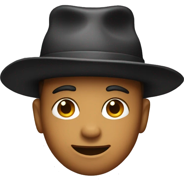 Samuel with a hat emoji