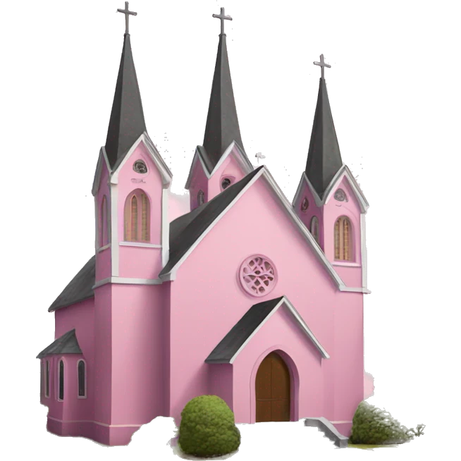 Pink church emoji