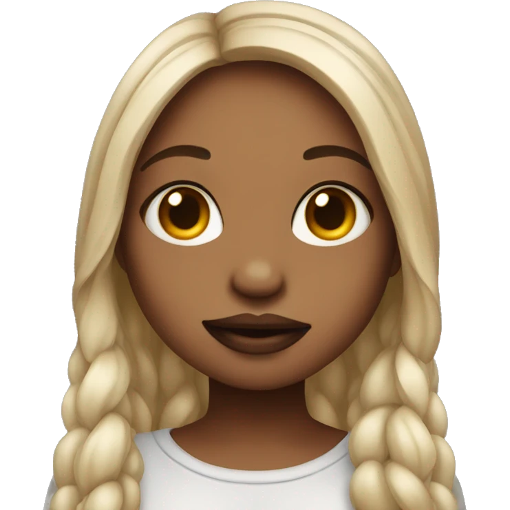 Girl with septum piercing emoji