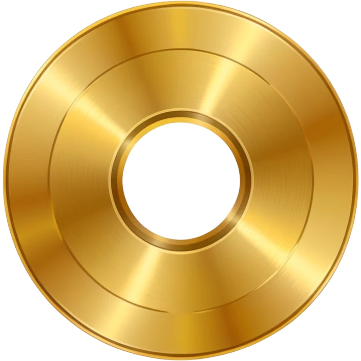 gold CD with a scratch, different background emoji