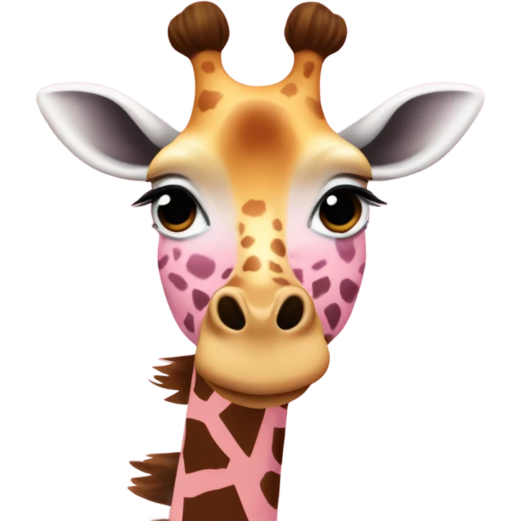 pink giraffe  emoji