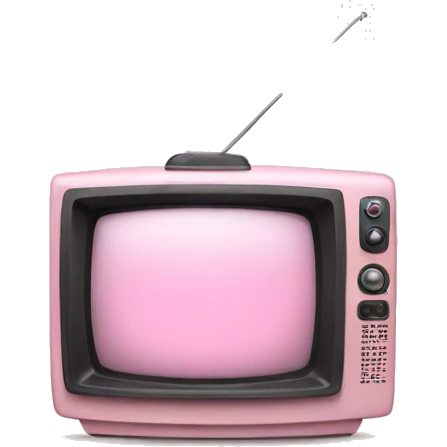 light pink tv emoji