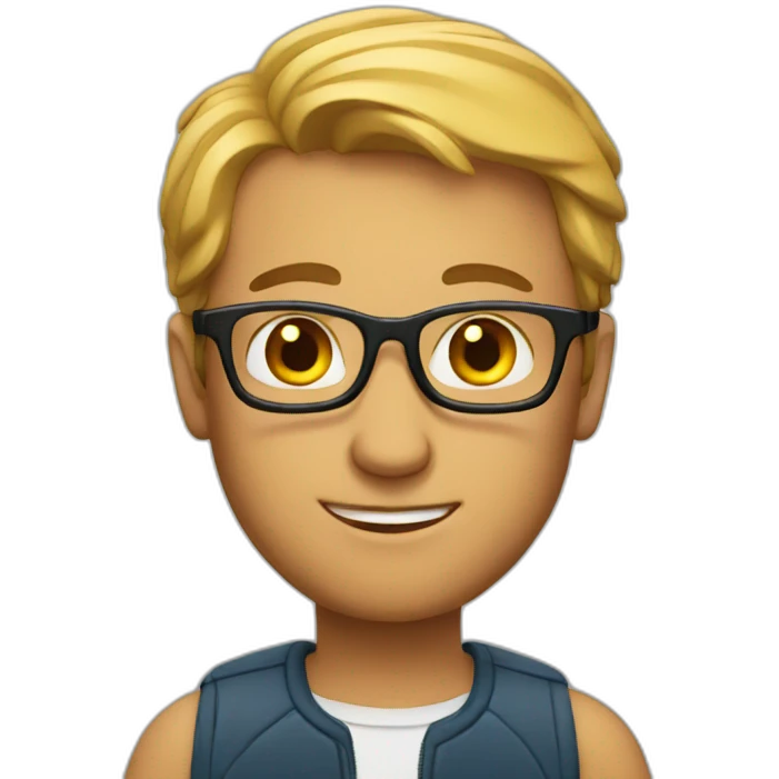 Smart guy emoji