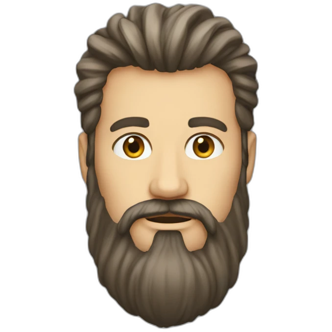идфсл hair-white-developer-with-big-beard emoji