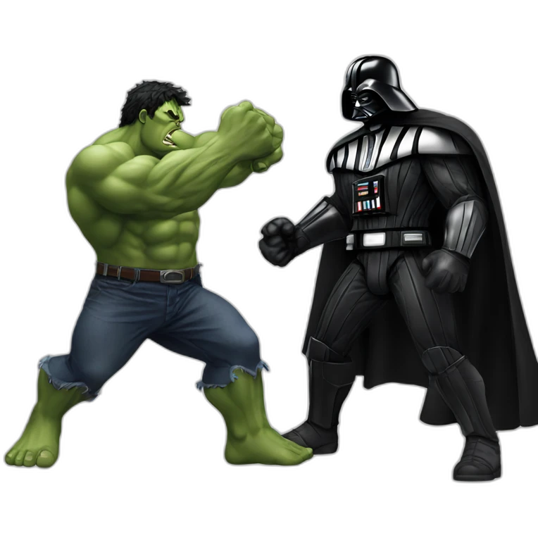 hulk fighting darth vader emoji