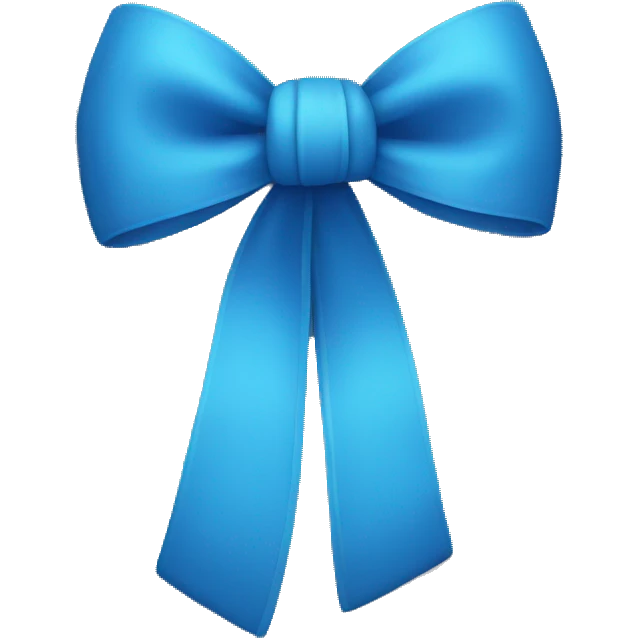 blue bow emoji