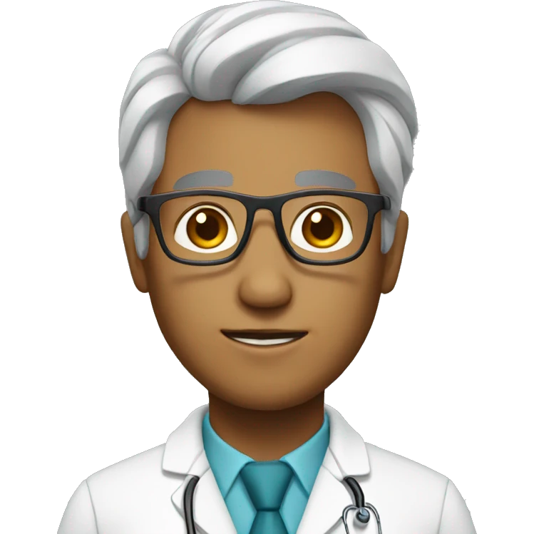 doctor with glasses emoji