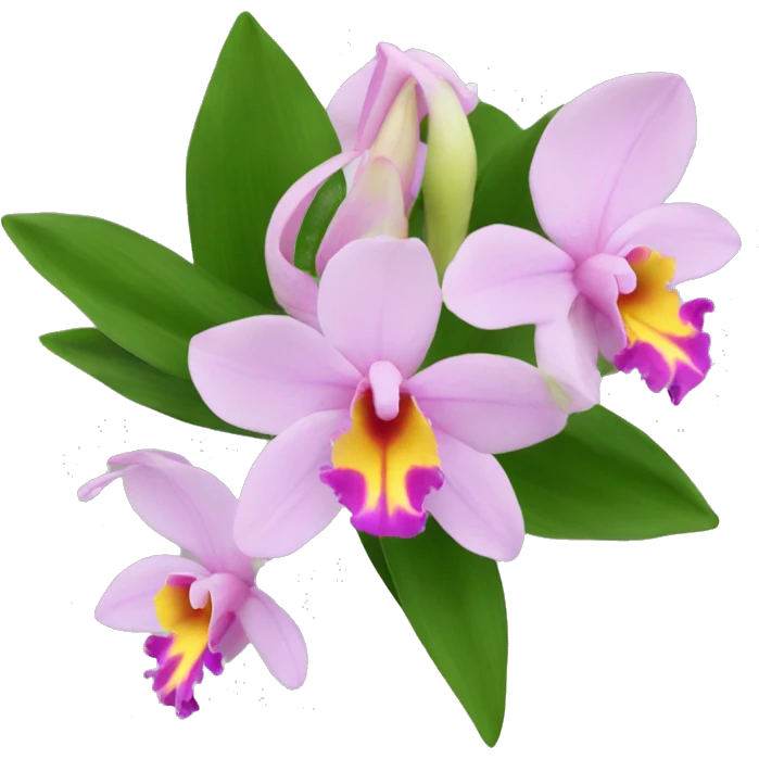 Spiral with cattleya flowers emoji