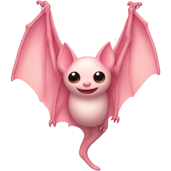 light pink bat  emoji