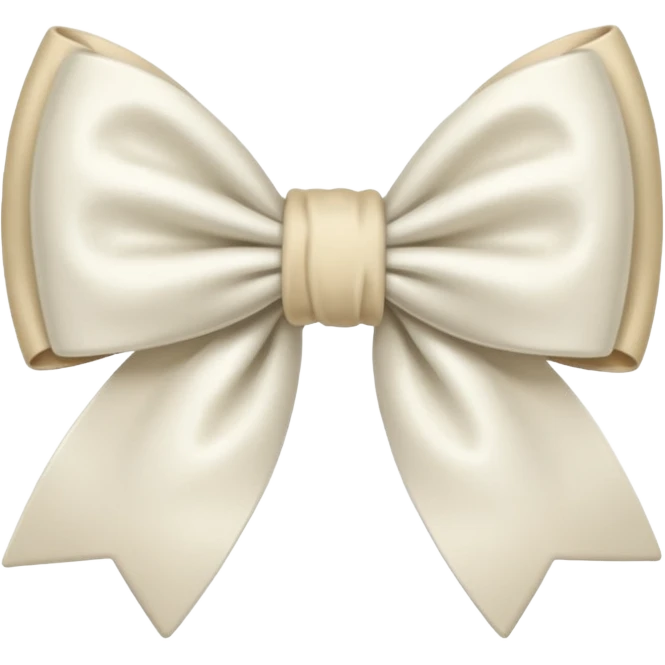 Laço cozy off white emoji