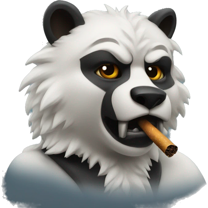 a bearcat smoking  emoji