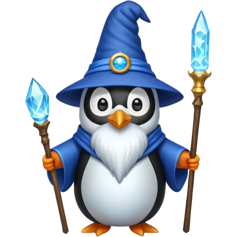 Penguin Wizard emoji