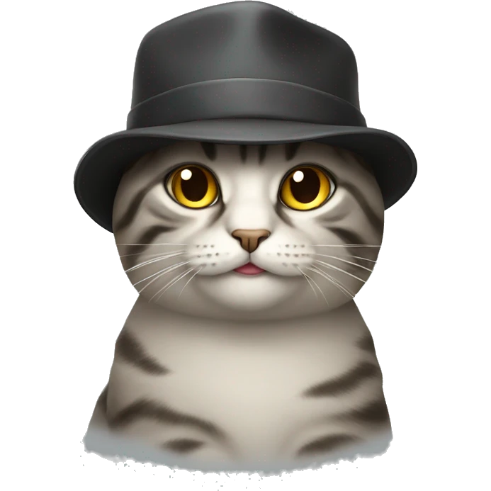 cat wearing a hat emoji