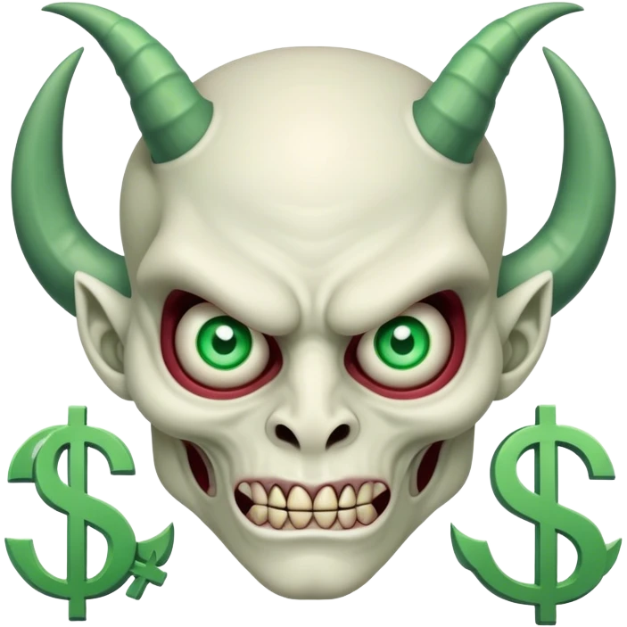 demon with eyes dollar emoji