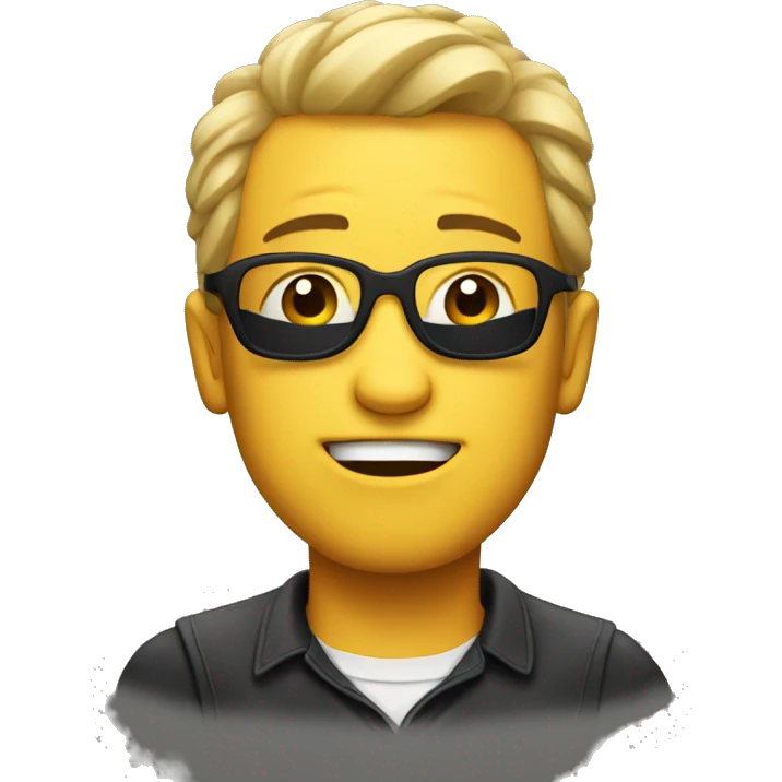 drunk cool guy emoji