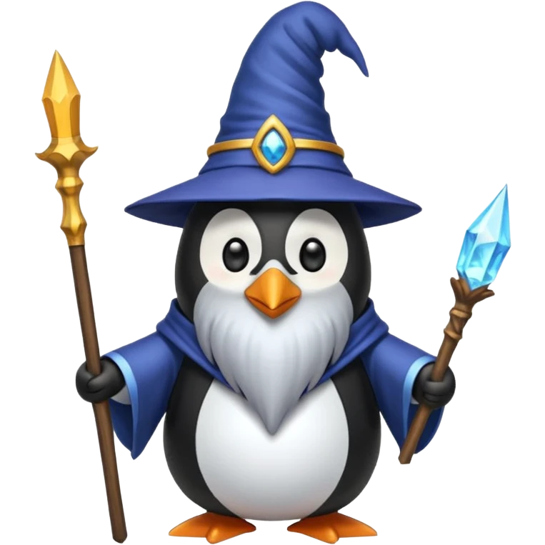Penguin Wizard emoji