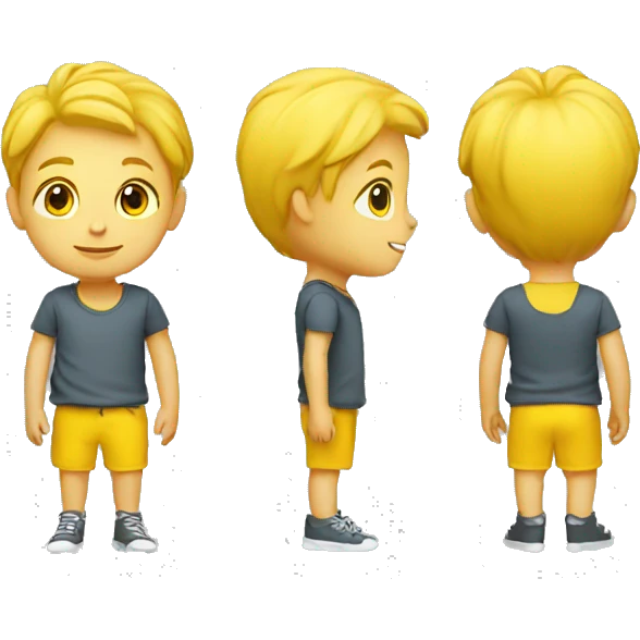 yellow danish kid with body emoji
