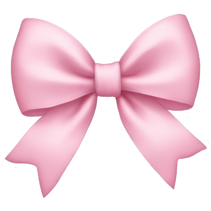 Soft pink bow  emoji