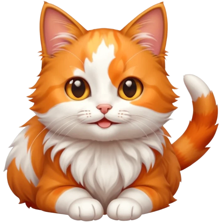 Cute happy kittens emoji