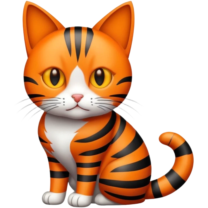 Cat stripes emoji
