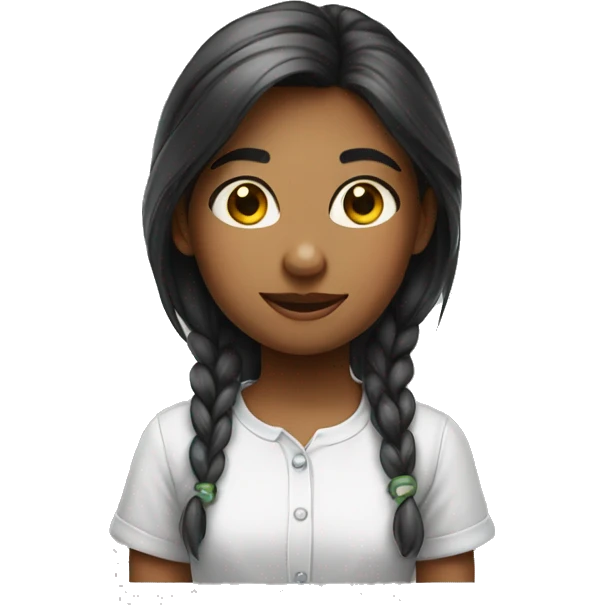 cute girl in shirt emoji