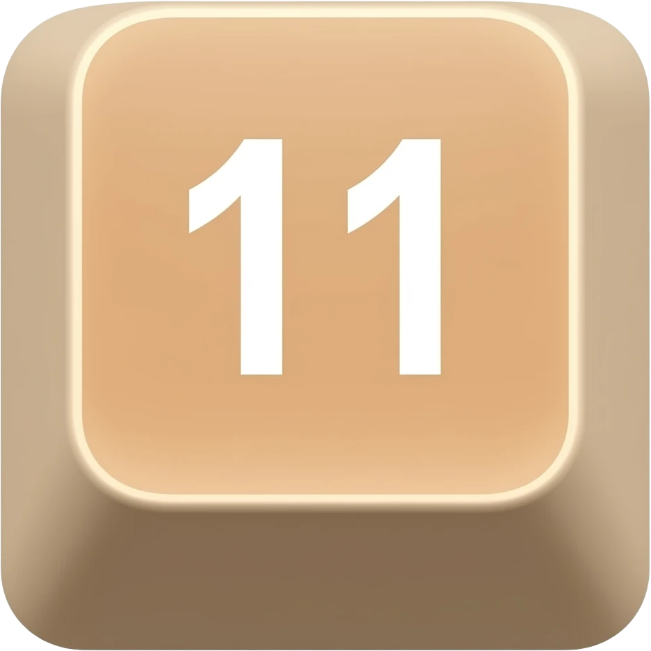 number 11 keycap emoji
