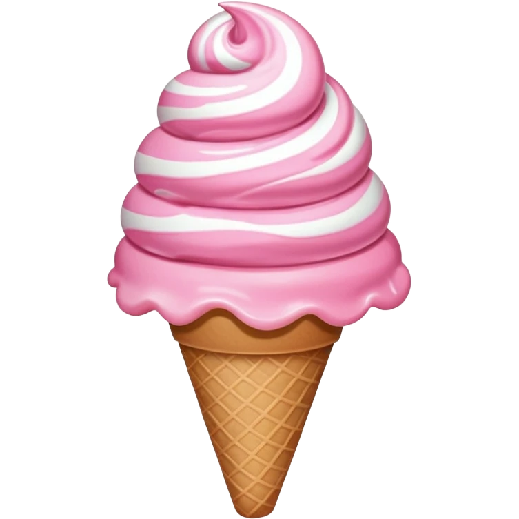 Pink ice cream  emoji