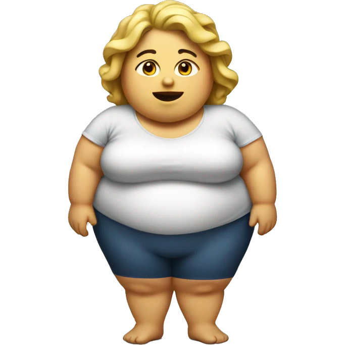 Fat woman emoji emoji