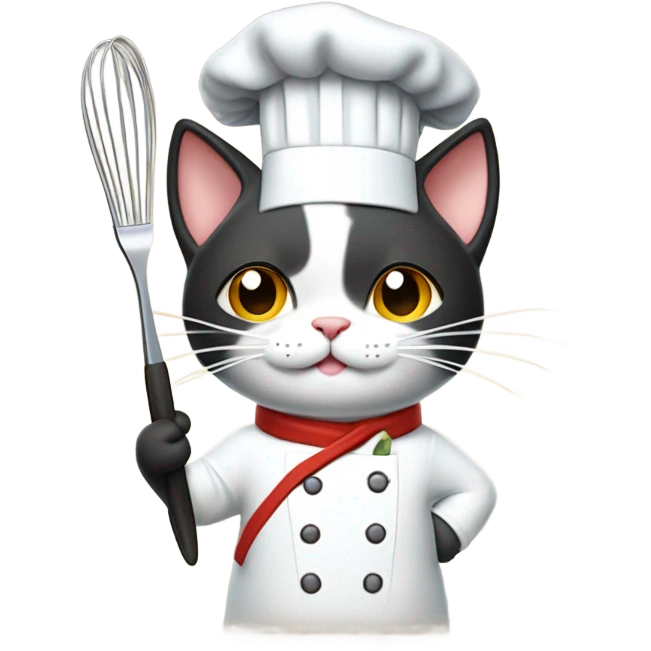Asian cat chef  emoji