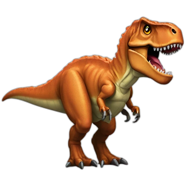 8-bit t-rex emoji