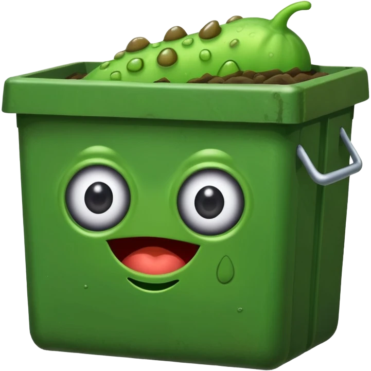Silly Dumpster Slug emoji