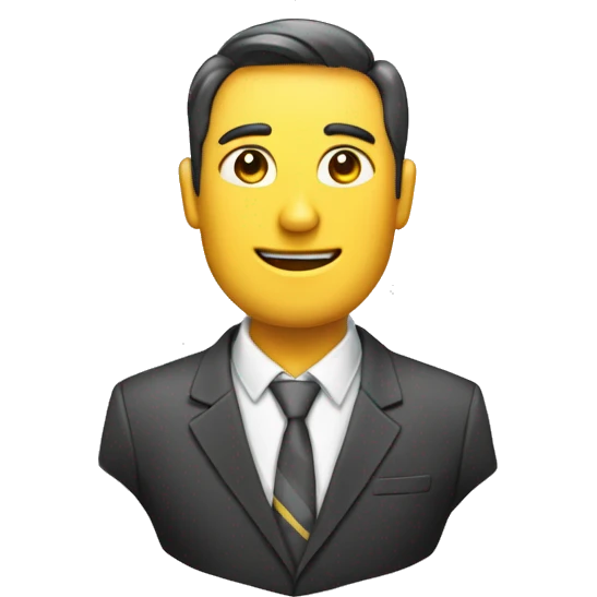 gerente hombre con corbata y saco emoji