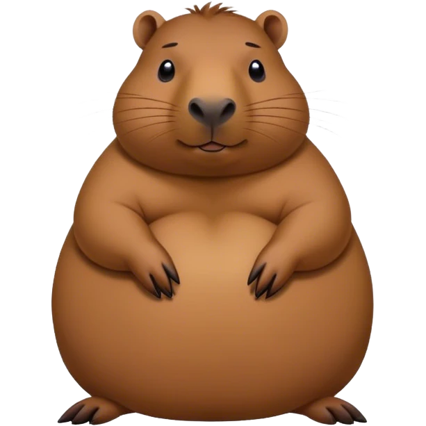 Chill dude fat capybara meme emoji