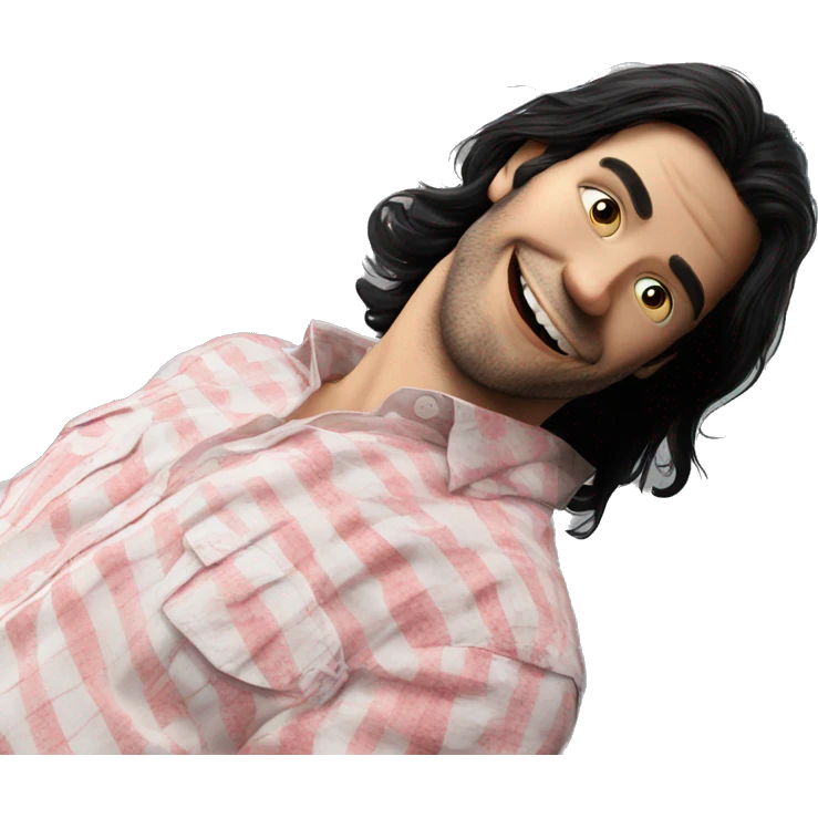 happy black hair boy portrait emoji