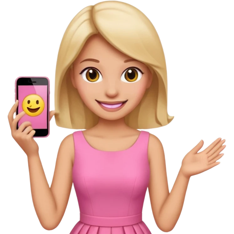 woman Social, diplomatic, stylish — the ultimate people-pleaser. in pink dress 
more dinamic emoji  emoji