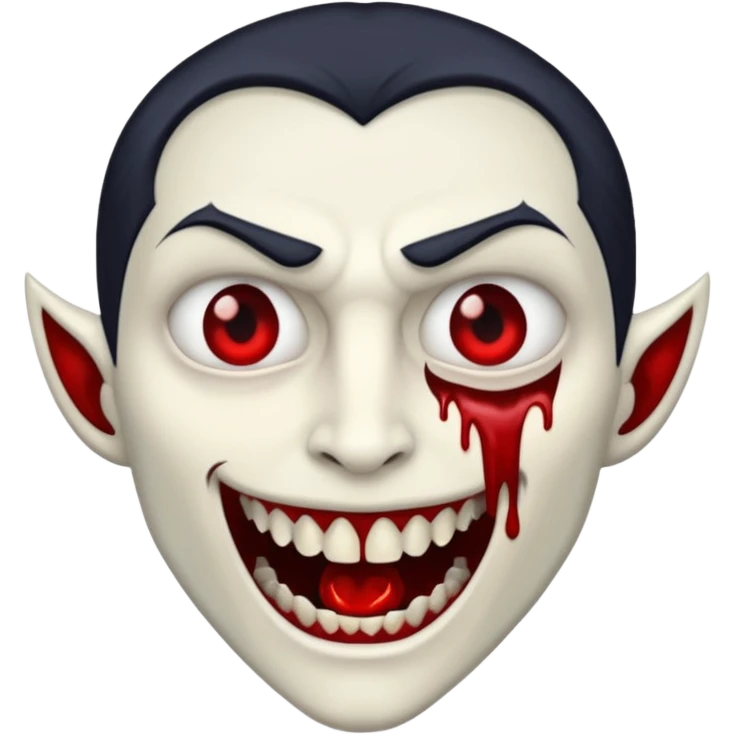 Vampiro pegando fogo emoji