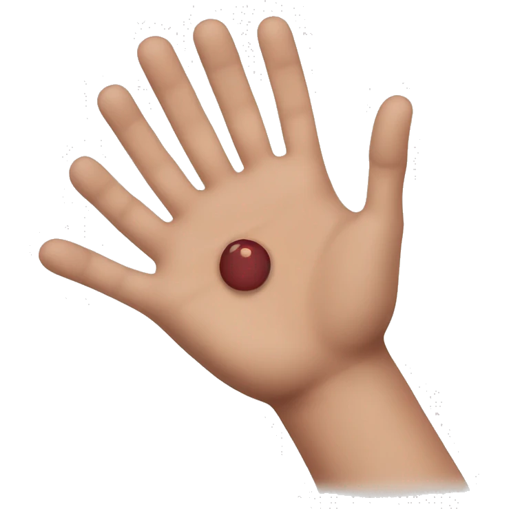 rash on hand emoji
