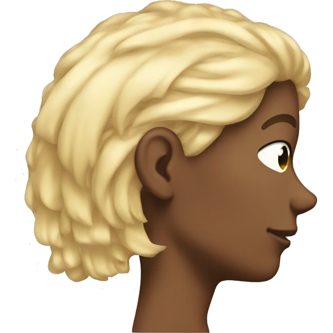tucking hair behind ear emoji