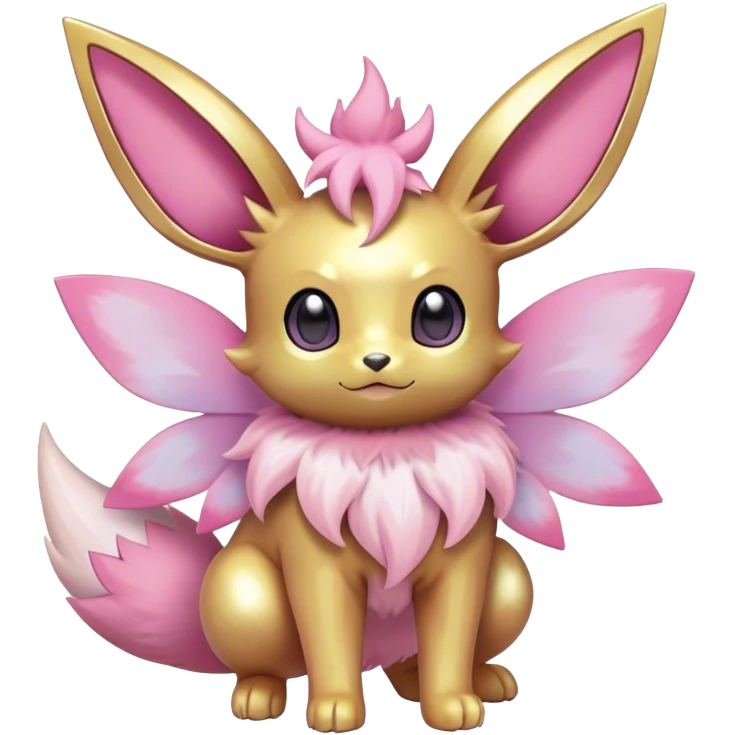 Shiny-Pastel-Eeveelution-Cute-Fakemon-Fairy-Pokémon-fusion full body emoji