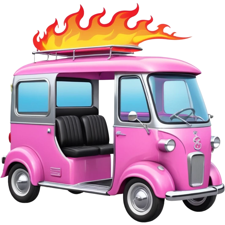 Fast hot rod Barbie dream house Caravan motorbike tuk tuk  emoji