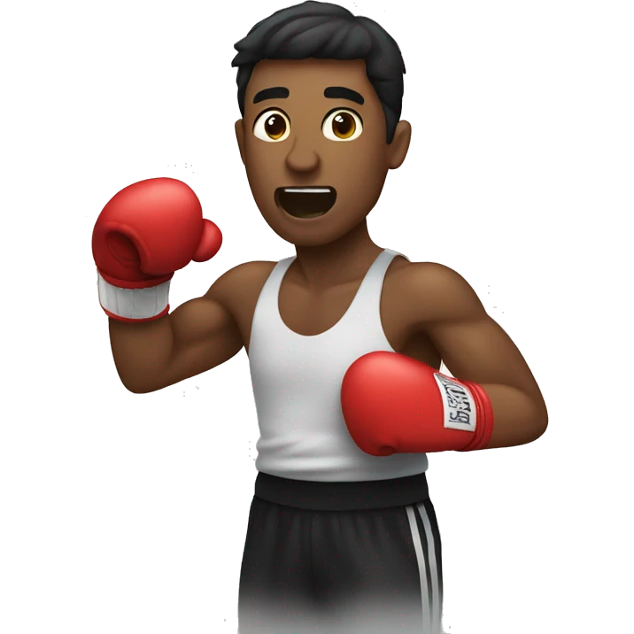 A guy boxing emoji