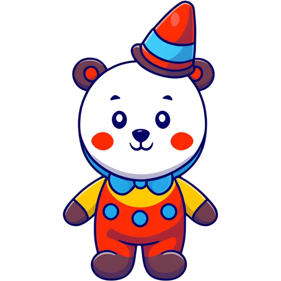 bear clown emoji