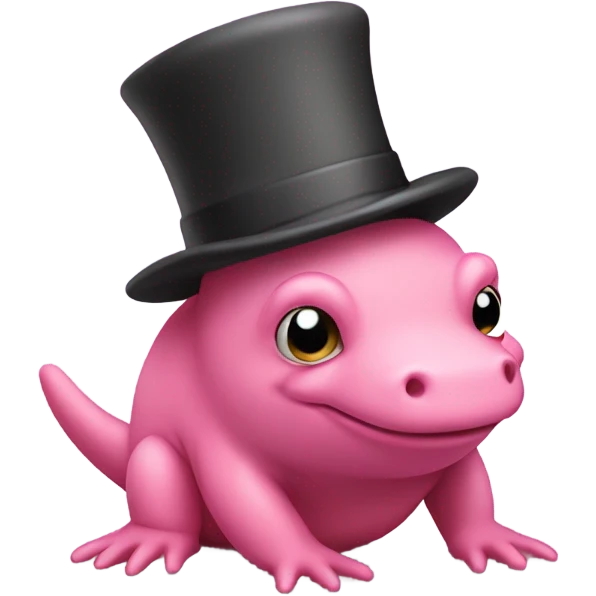 Slowpoke with hat emoji