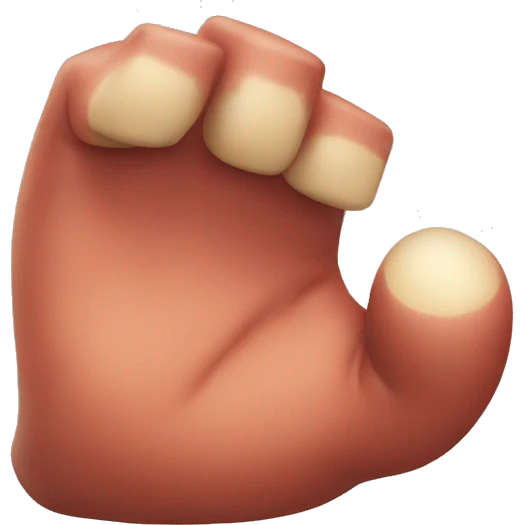 knuckles the echidna hand emoji