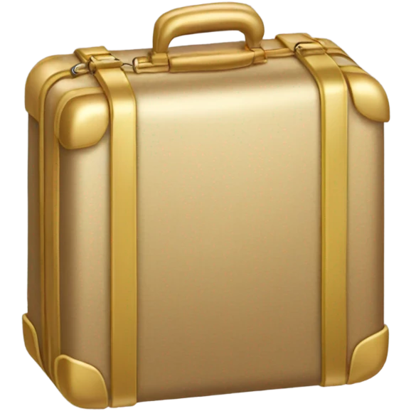 Gold suitcase emoji