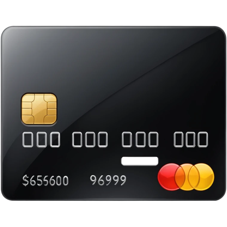black credit card emoji