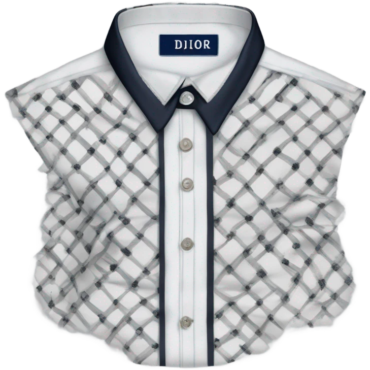 Realistic isolated Christian Dior Oblique Short-Sleeved Shirt  emoji
