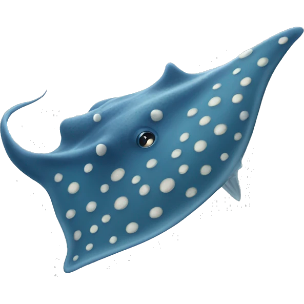 Stingray with dots on its back emoji