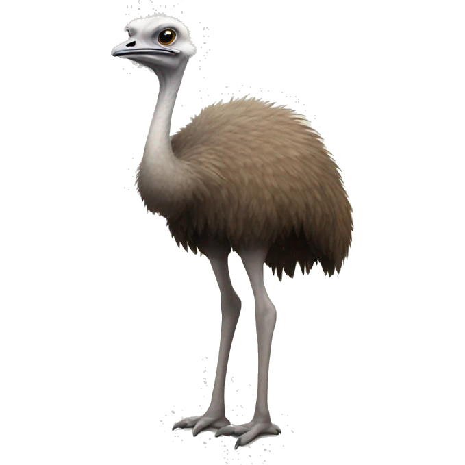 Ostrich standing emoji