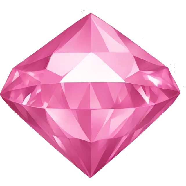 Pink diamond  emoji